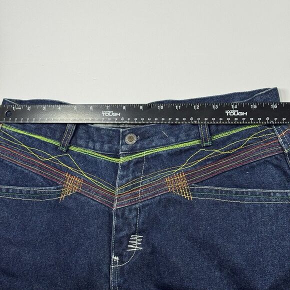 L.L. Cool J NWT Y2K Jeans Embroidered Baggy‎ Jeans Womens Size 32 - Picture 8 of 10